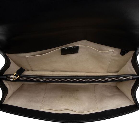 Gucci Calfskin Cat Lock Medium Top Handle - Picture 7 of 16